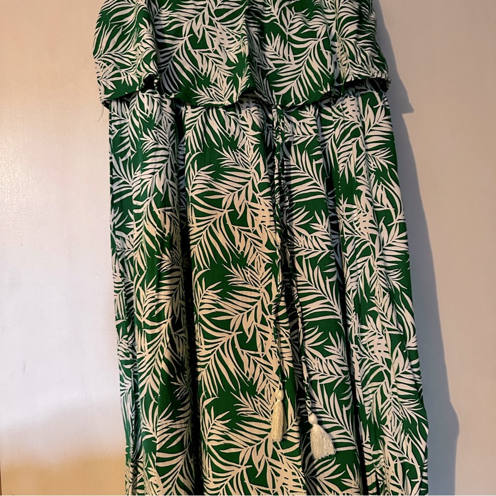 Tropical Green Maxi Dress